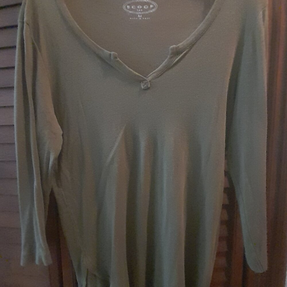 SCOOP NYC Split Neck Tunic